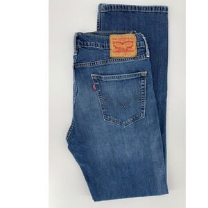 Levis 514 Jeans Mens 33x34 Blue Straight Fit Medium Wash Denim Pants